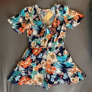 Band of Gypsies floral romper with pockets!